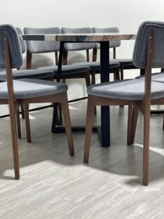 Стол кухонный обеденный прямоугольный дизайнерский лофт THETABLE RU 200х90 3.19/1.1