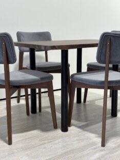 Стол кухонный обеденный прямоугольный дизайнерский лофт THETABLE RU 102х69 6.4/11.1