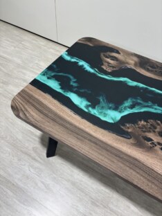 Стол журнальный прямоугольный дизайнерский лофт THETABLE RU 120х80 4.9/5.1