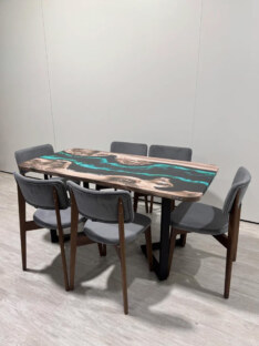 Стол кухонный обеденный прямоугольный дизайнерский лофт THETABLE RU 120х80 4.13/3.1