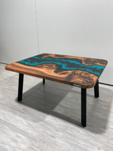 Стол журнальный прямоугольный дизайнерский лофт THETABLE RU 120х80 4.5/5.1