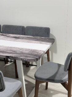 Стол кухонный обеденный прямоугольный дизайнерский лофт THETABLE RU 180х80 3.23/2.2