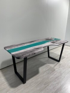 Стол компьютерный с вырезом дизайнерский лофт THETABLE RU 180х80 3.43/2.1