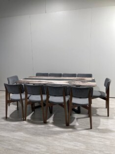 Стол кухонный обеденный прямоугольный дизайнерский лофт THETABLE RU 200х90 3.30/1.1