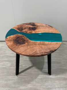 Стол кухонный обеденный круглый дизайнерский лофт THETABLE 100х32 3.14/4.1