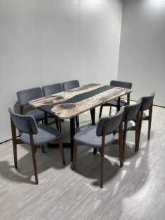 Стол кухонный обеденный прямоугольный дизайнерский лофт THETABLE RU 180х80 3.30/3.1