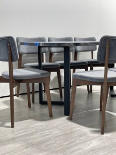 Стол кухонный обеденный прямоугольный дизайнерский лофт THETABLE RU 180х80 4.17/3.1