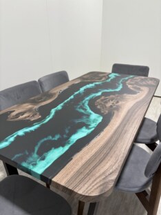 Стол кухонный обеденный прямоугольный дизайнерский лофт THETABLE RU 140х80 4.9/2.1