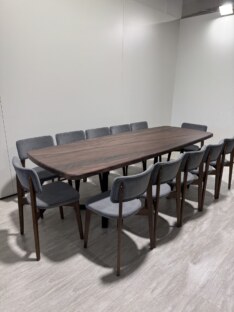 Стол кухонный обеденный евро дизайнерский лофт THETABLE RU 250х100 6.4/1.1