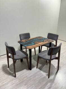 Стол 100х70 см кухонный обеденный прямоугольный THETABLE RU 4.5/11.1