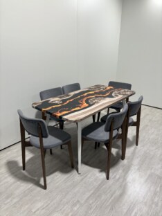 Стол кухонный обеденный прямоугольный дизайнерский лофт THETABLE RU 120х80 4.15/6.2