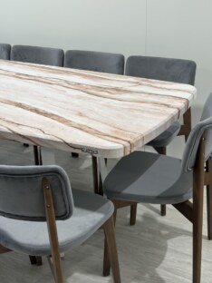 Стол кухонный обеденный евро дизайнерский лофт THETABLE RU 200х90 6.6/1.2