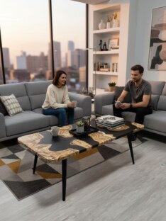 Стол журнальный дизайнерский лофт THETABLE RU 120х80 2.73/7.1