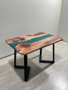 Стол кухонный обеденный прямоугольный дизайнерский лофт THETABLE RU 120х80 3.14/1.1