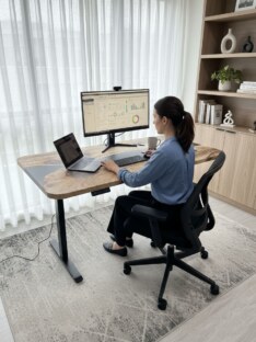 Стол компьютерный с подъемным механизмом дизайнерский лофт THETABLE RU 120х80 3.25/14.1