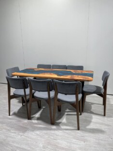 Стол кухонный обеденный прямоугольный дизайнерский лофт THETABLE RU 180х80 4.1/2.1 Стол кухонный обеденный прямоугольный дизайнерский лофт THETABLE RU 180х80 4.1/2.1