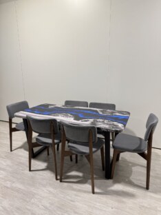 Стол кухонный обеденный прямоугольный дизайнерский лофт THETABLE RU 160х80 4.17/2.1 Стол кухонный обеденный прямоугольный дизайнерский лофт THETABLE RU 160х80 4.17/2.1