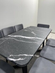 Стол кухонный обеденный прямоугольный дизайнерский лофт THETABLE RU 160х80 2.12.2/1.1