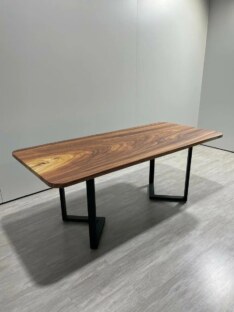 Стол кухонный обеденный прямоугольный дизайнерский лофт THETABLE RU 200х90 9.7/3.1