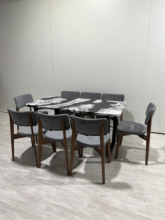 Стол кухонный обеденный прямоугольный дизайнерский лофт THETABLE RU 200х90 2.72/2.1