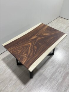 Стол кухонный обеденный прямоугольный дизайнерский лофт THETABLE RU 120х80 14.1/1.1-П