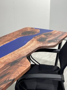 Стол компьютерный с вырезом дизайнерский лофт THETABLE 160х80 3.2/2.1