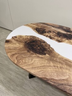 Стол кухонный обеденный овальный дизайнерский лофт THETABLE RU 250х100 3.22/1.1 Стол кухонный обеденный овальный дизайнерский лофт THETABLE RU 250х100 3.22/1.1