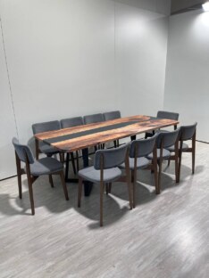 Стол кухонный обеденный прямоугольный дизайнерский лофт THETABLE RU 220х90 3.12/1.1 Стол кухонный обеденный прямоугольный дизайнерский лофт THETABLE RU 220х90 3.12/1.1