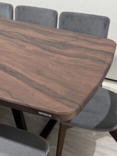 Стол кухонный обеденный евро дизайнерский лофт THETABLE RU 250х100 6.4/2.1
