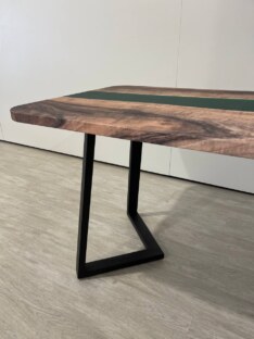 Стол кухонный обеденный прямоугольный дизайнерский лофт THETABLE RU 140х80 3.38/1.1