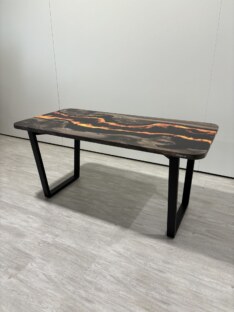 Стол кухонный обеденный прямоугольный дизайнерский лофт THETABLE RU 160х80 4.11/2.1