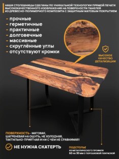 Стол кухонный обеденный прямоугольный дизайнерский лофт THETABLE RU 250х100 5.8/1.1 Стол кухонный обеденный прямоугольный дизайнерский лофт THETABLE RU 250х100 5.8/1.1