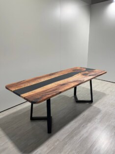Стол кухонный обеденный прямоугольный дизайнерский лофт THETABLE RU 220х90 3.12/1.1 Стол кухонный обеденный прямоугольный дизайнерский лофт THETABLE RU 220х90 3.12/1.1