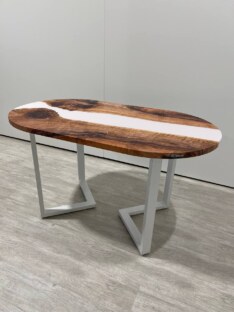 Стол кухонный обеденный овальный THETABLE RU 160х80 3.11/1.2