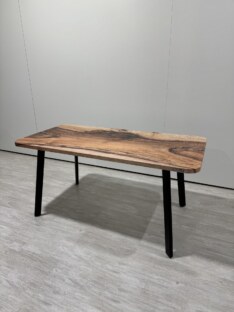 Стол кухонный обеденный прямоугольный дизайнерский лофт THETABLE RU 120х80 12.5/4.1
