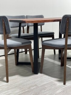 Стол кухонный обеденный прямоугольный дизайнерский лофт THETABLE RU 140х80 3.8/1.1