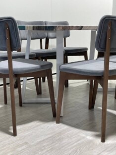 Стол кухонный обеденный прямоугольный дизайнерский лофт THETABLE RU 160х80 3.29/1.2