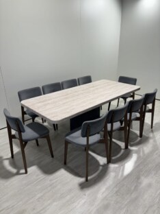 Стол кухонный обеденный прямоугольный дизайнерский под травертин THETABLE RU 180х100 16.1/17.1 Стол кухонный обеденный прямоугольный дизайнерский под травертин THETABLE RU 180х100 16.1/17.1