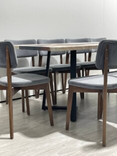 Стол кухонный обеденный прямоугольный дизайнерский лофт THETABLE RU 220х90 3.19/1.1