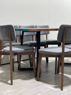 Стол кухонный обеденный прямоугольный дизайнерский лофт THETABLE RU 160х80 3.4/1.1 Стол кухонный обеденный прямоугольный дизайнерский лофт THETABLE RU 160х80 3.4/1.1