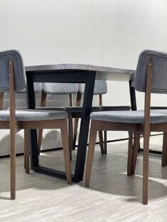 Стол кухонный обеденный прямоугольный дизайнерский лофт THETABLE 180х80 3.27/2.1