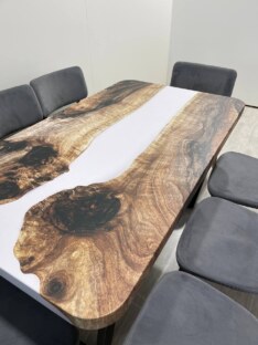 Стол кухонный обеденный прямоугольный дизайнерский лофт THETABLE RU 160х80 3.39/2.1
