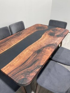 Стол кухонный обеденный прямоугольный дизайнерский лофт THETABLE 120х80 3.1/3.1