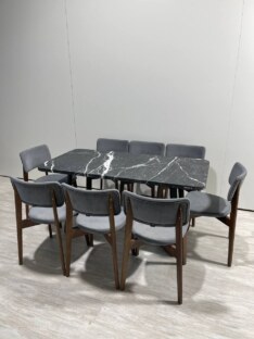 Стол кухонный обеденный прямоугольный дизайнерский лофт THETABLE RU 160х80 2.12.2/1.1