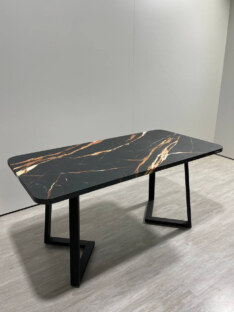 Стол кухонный обеденный прямоугольный дизайнерский лофт THETABLE RU 160х80 2.7/1.1