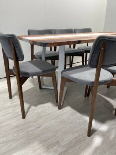 Стол кухонный обеденный прямоугольный дизайнерский лофт THETABLE RU 180х80 3.11/1.2