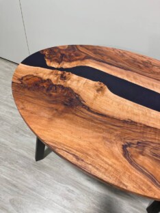 Стол кухонный обеденный овальный дизайнерский лофт THETABLE RU 140х80 5.8/4.1