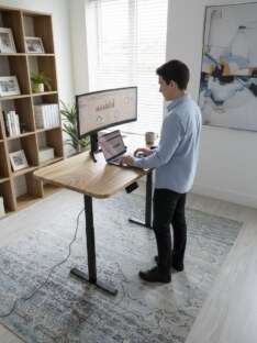 Стол компьютерный с подъемным механизмом дизайнерский лофт THETABLE RU 180х80 8.13/14.1