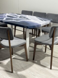 Стол кухонный обеденный дизайнерский лофт THETABLE RU 160х90 2.69/1.2 Стол кухонный обеденный дизайнерский лофт THETABLE RU 160х90 2.69/1.2