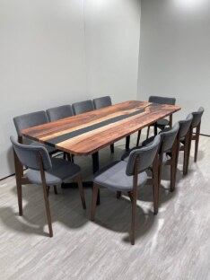 Стол кухонный обеденный прямоугольный дизайнерский лофт THETABLE RU 250х100 5.8/1.1 Стол кухонный обеденный прямоугольный дизайнерский лофт THETABLE RU 250х100 5.8/1.1
